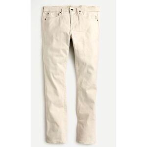 J Crew 484 Slim-fit garment-dyed five-pocket pants Size 32 By 34 Cream Corduroy